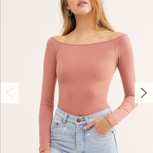 Free People Off the Shoulder Solid Top